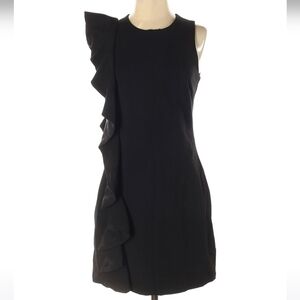 Black ruffle dress